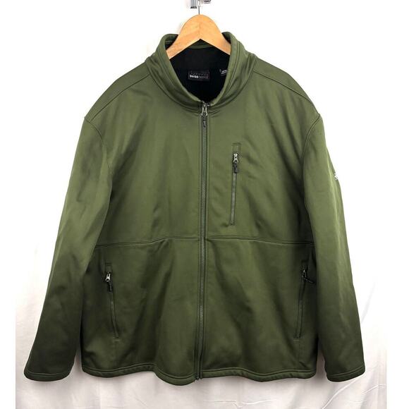 Swiss Tech Green Wind Water Resistant Jacket Warming Pockets 3XL - Picture 1 of 14